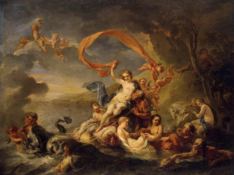 1664-Jean-Baptiste van Loo - Il trionfo di Galatea - Hermitage, San Pietroburgo
